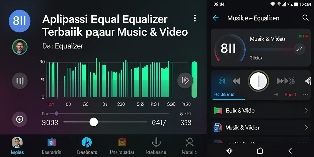 Tampilan antarmuka 8II menunjukkan pengaturan Equalizer yang mudah diakses.