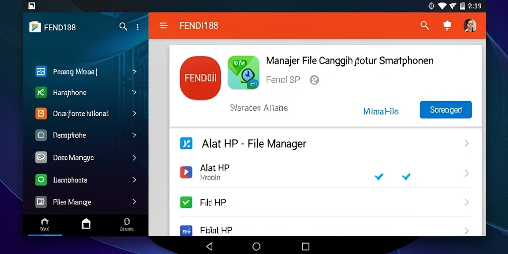 Tampilan antarmuka FENDI188 yang sederhana dan fungsional untuk manajemen file.