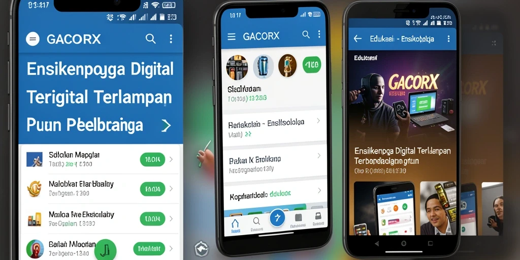 Antarmuka GACORX yang user-friendly dan informatif.