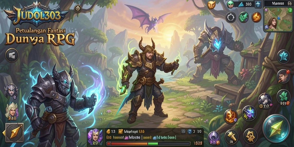 Tampilan antarmuka permainan RPG JUDOL303 yang menawan.