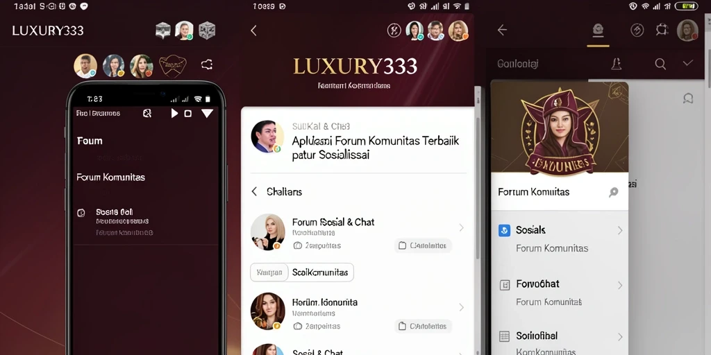 Antarmuka pengguna LUXURY333 yang menarik dan mudah diakses.
