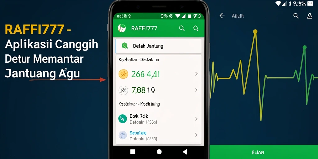 Antarmuka RAFFI777 yang intuitif untuk memantau detak jantung.