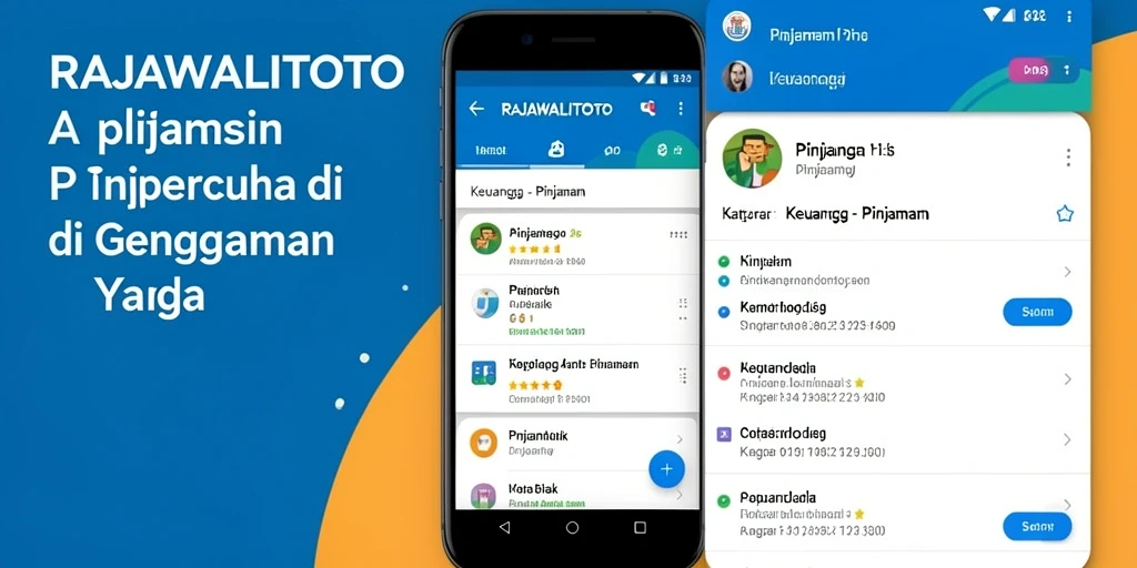 Antarmuka pengguna RAJAWALITOTO yang memudahkan pengajuan pinjaman.
