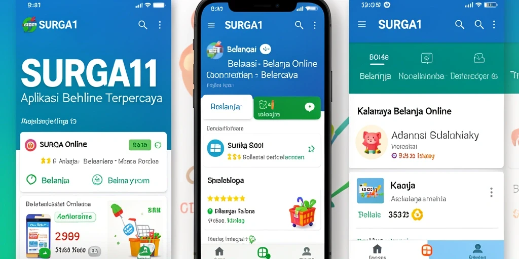 Antarmuka aplikasi SURGA11 yang sederhana dan mudah dipahami.