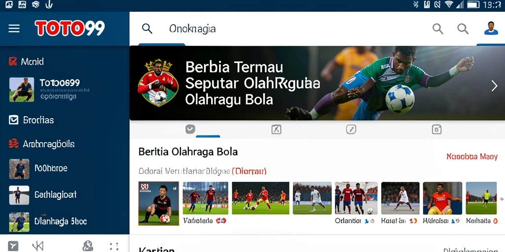 Antarmuka aplikasi TOTO99 yang informatif dan menarik.