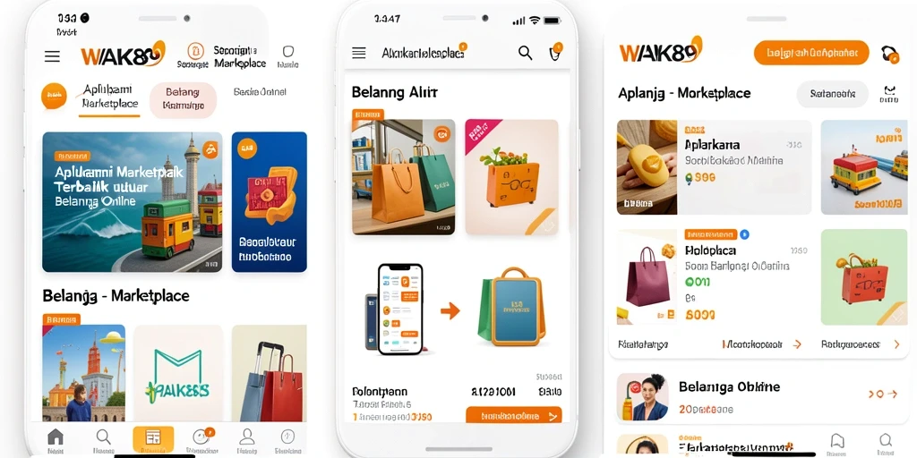 Tampilan antarmuka aplikasi WAK89 yang menarik dan mudah digunakan.